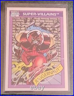 1990-1993 Marvel Trading Cards Mixed Lot of 12 Autographed Cards Chris Clermont