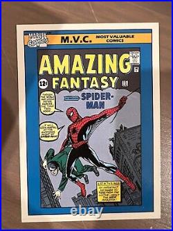 1990 Grail Marvel Universe Series 1 Key Amazing Fantasy 15 #125 & 126 Error Card