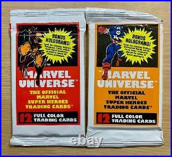 1990 IMPEL Marvel Universe Series 1 Trading Cards LOT OF 10 SEALED PACKS