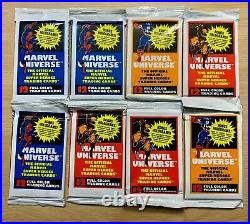 1990 IMPEL Marvel Universe Series 1 Trading Cards LOT OF 8 SEALED PACKS