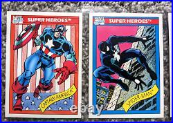 1990 Impel MARVEL UNIVERSE Series 1 Trading Cards COMPLETE BASE SET #1-162 Clean