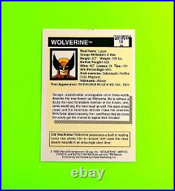 1990 Impel Marvel Comics Grail Super Heroes Series 1 Card Wolverine #10 misprint