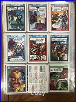 1990 Impel Marvel Comics Super Heroes 162 Complete Trading Card Set