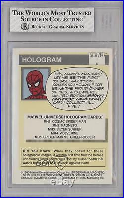 1990 Impel Marvel Comics Super Heroes Holograms MH3 Silver Surfer BGS 8 Card k4g