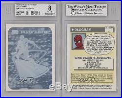 1990 Impel Marvel Comics Super Heroes Holograms MH3 Silver Surfer BGS 8 Card k4g