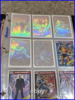 1990 Impel Marvel Uni Series 1 Comp Set-162 Cards with Holos in Collector's Album