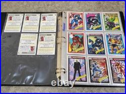 1990 Impel Marvel Uni Series 1 Comp Set-162 Cards with Holos in Collector's Album