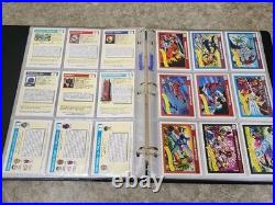 1990 Impel Marvel Uni Series 1 Comp Set-162 Cards with Holos in Collector's Album