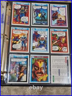 1990 Impel Marvel Uni Series 1 Comp Set-162 Cards with Holos in Collector's Album