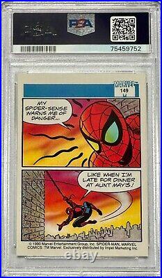 1990 Impel Marvel Universe #149 Spider-Man Presents Spider-Man PSA 10 GEM MINT