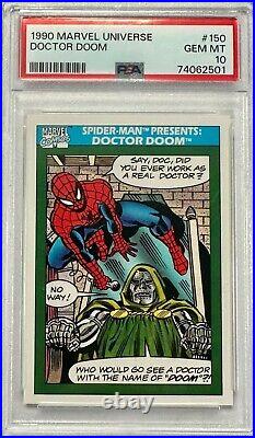 1990 Impel Marvel Universe #150 Spider-Man Presents Doctor Doom PSA 10 GEM MINT