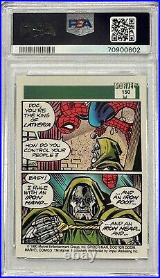 1990 Impel Marvel Universe #150 Spider-Man Presents Doctor Doom PSA 10 GEM MINT