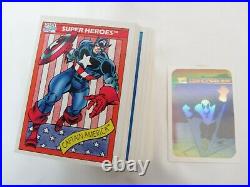 1990 Impel Marvel Universe 1 162 Trading Card Complete Base Set withMH1 Foil Card