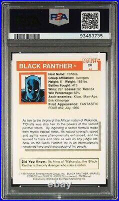 1990 Impel Marvel Universe #20 Black Panther PSA 10 GEM MINT