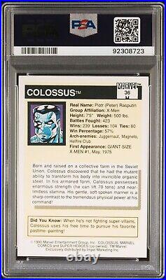 1990 Impel Marvel Universe #36 Colossus PSA 10