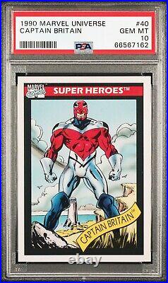 1990 Impel Marvel Universe Captain Britain #40 PSA 10? GEM MINT LOW POP