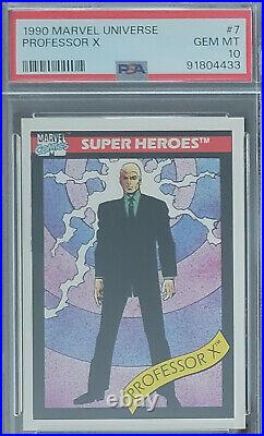 1990 Impel Marvel Universe Card # 7 Professor X PSA 10 GEM MINT