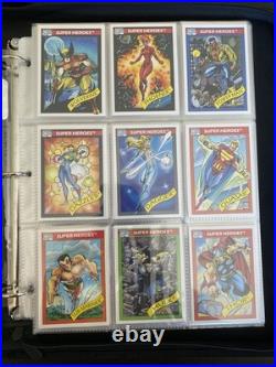 1990 Impel Marvel Universe Complete Set with Holos Mint Condition + Binder