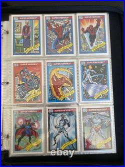1990 Impel Marvel Universe Complete Set with Holos Mint Condition + Binder