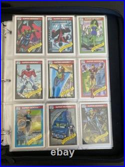 1990 Impel Marvel Universe Complete Set with Holos Mint Condition + Binder
