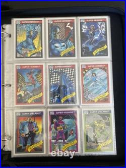 1990 Impel Marvel Universe Complete Set with Holos Mint Condition + Binder