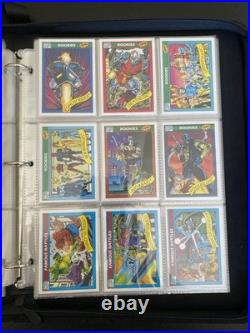 1990 Impel Marvel Universe Complete Set with Holos Mint Condition + Binder