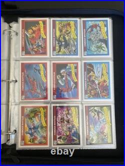 1990 Impel Marvel Universe Complete Set with Holos Mint Condition + Binder