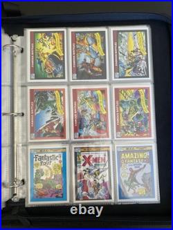 1990 Impel Marvel Universe Complete Set with Holos Mint Condition + Binder