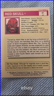 1990 Impel Marvel Universe Series 1 #81 Red Skull Classic Card