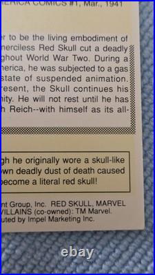 1990 Impel Marvel Universe Series 1 #81 Red Skull Classic Card