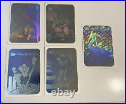 1990 Impel Marvel Universe Series 1 Complete Hologram Insert Card Set #MH1-MH5/Q