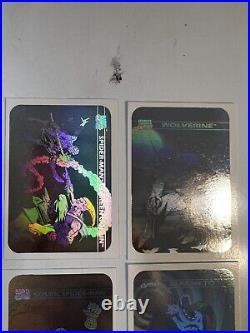 1990 Impel Marvel Universe Series 1 Complete Hologram Insert Card Set #MH1-MH5/Q