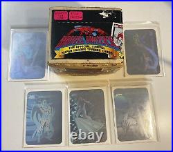 1990 Impel Marvel Universe Series 1 Complete Set + Hologram Card Set #MH1-MH5 Q