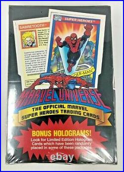 1990 Impel Marvel Universe Series 1 Trading Cards Factory Sealed Box