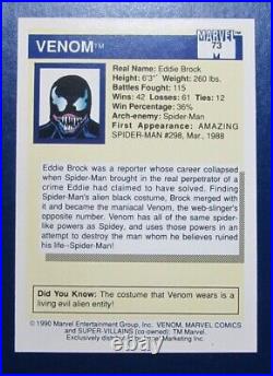 1990 Impel Marvel Universe Series 1 Venom #73 Rookie Card Sharp Corners NM/M