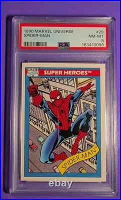 1990 Impel Marvel Universe Spider-Man PSA 8 NM-MT #29