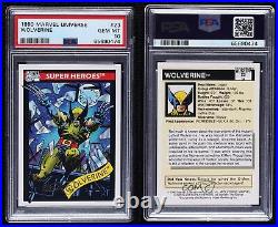 1990 Impel Marvel Universe Super Heroes Wolverine #23 PSA 10 GEM MT 0pm3