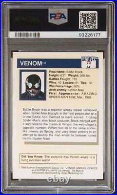 1990 Impel Marvel Universe Super-Villains Venom Trading Card #73 PSA 10 GEM MT