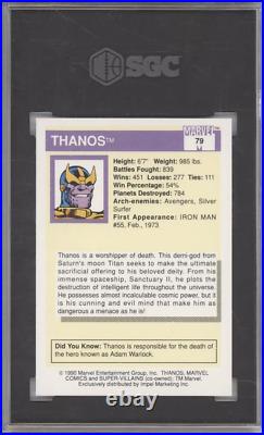 1990 Impel Marvel Universe Thanos #79 SGC 10