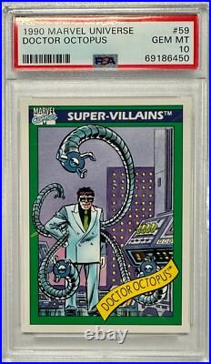 1990 Impel Skybox Marvel Universe #59 Doctor Octopus Rookie PSA 10 GEM MINT