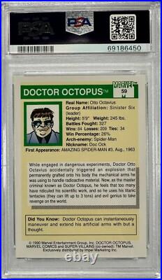 1990 Impel Skybox Marvel Universe #59 Doctor Octopus Rookie PSA 10 GEM MINT