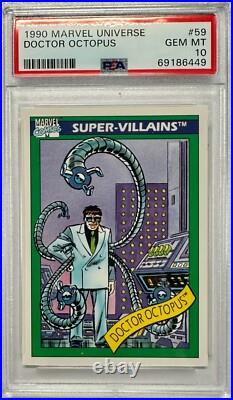 1990 Impel Skybox Marvel Universe #59 Doctor Octopus Rookie PSA 10 GEM MINT