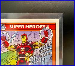 1990 Key Impel Marvel Universe Trading Card Set Grail Series 1 Iron Man #42 Mint