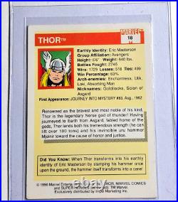 1990 Key Impel Marvel Universe Trading Card Set Series 1 GRAIL Thor #18