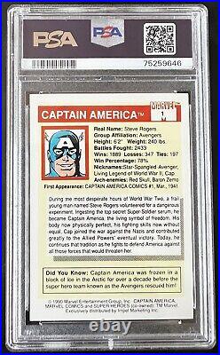 1990 MARVEL UNIVERSE #1 Captain America PSA 10
