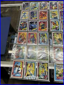 1990 MARVEL UNIVERSE SERIES 1 COMIC TRADING CARD COMPLETE SET 1-162 No Holos