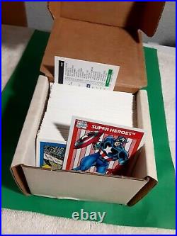 1990 MARVEL UNIVERSE SERIES 1 COMIC TRADING CARD COMPLETE SET 1-162 No Holos