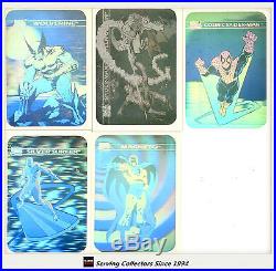 1990 Marvel Comics Trading Cards Hologram Card Subset Full Set (MH1-MH5) Rare