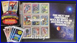 1990 Marvel Impel Series 1 -Complete Set, 8 Packets, Box & Promotional Folder