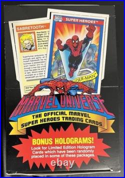 1990 Marvel Impel Series 1 -Complete Set, 8 Packets, Box & Promotional Folder